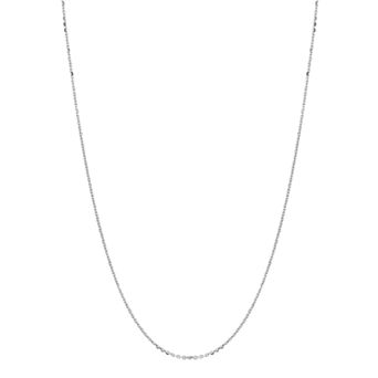 Sterling Silver Cable Chain Necklace - 16 in