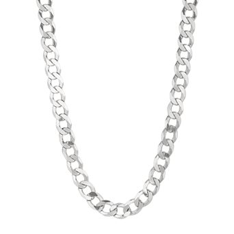 Karat Rush Sterling Silver Curb Chain Necklace -22 in - Men