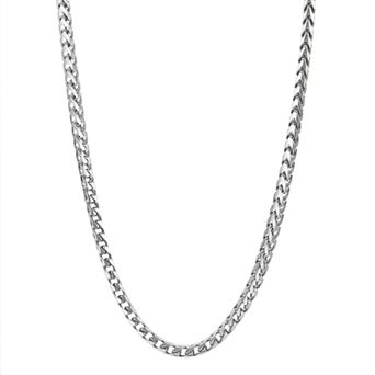Karat Rush Sterling Silver Franco Chain Necklace - 24 in - Men