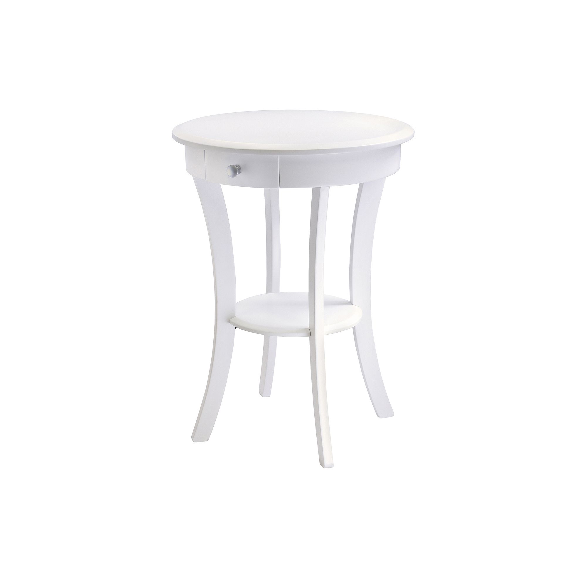 Winsome Sasha Round Accent Table, White