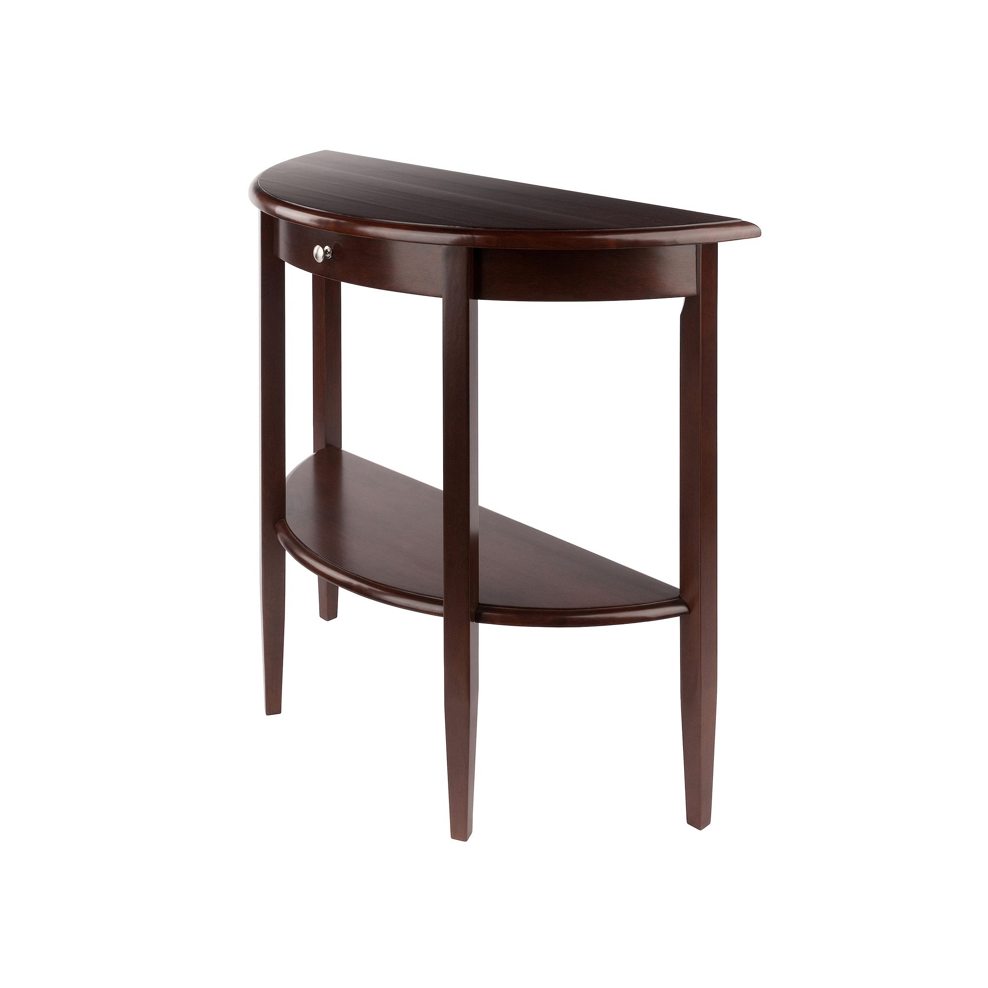 Winsome Concord Shelved Hall Table, Brown