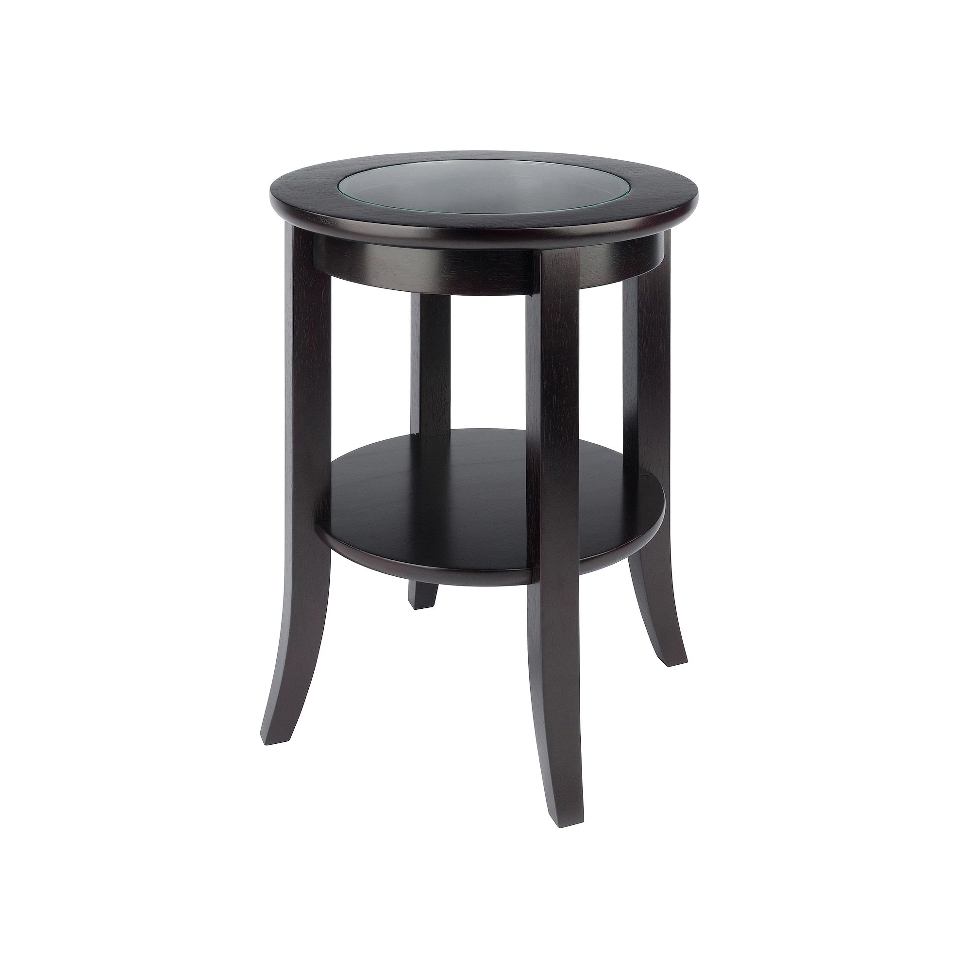 Winsome Genoa Round End Table, Brown