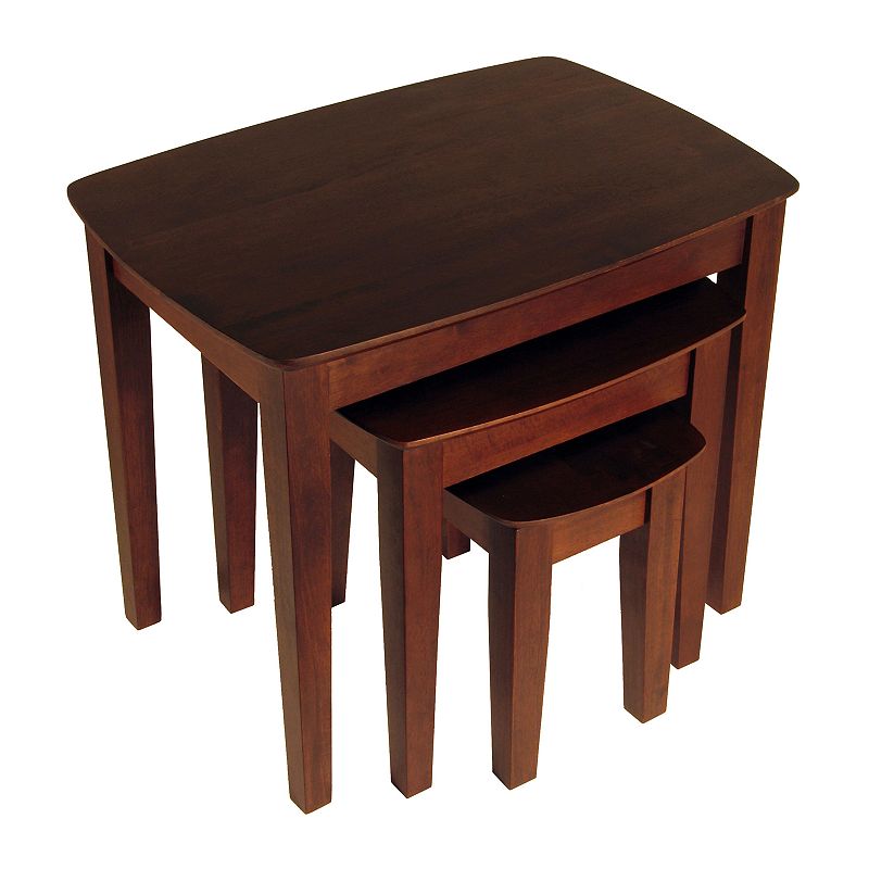 Winsome 3-pc. Nesting End Table Set, Brown, Furniture