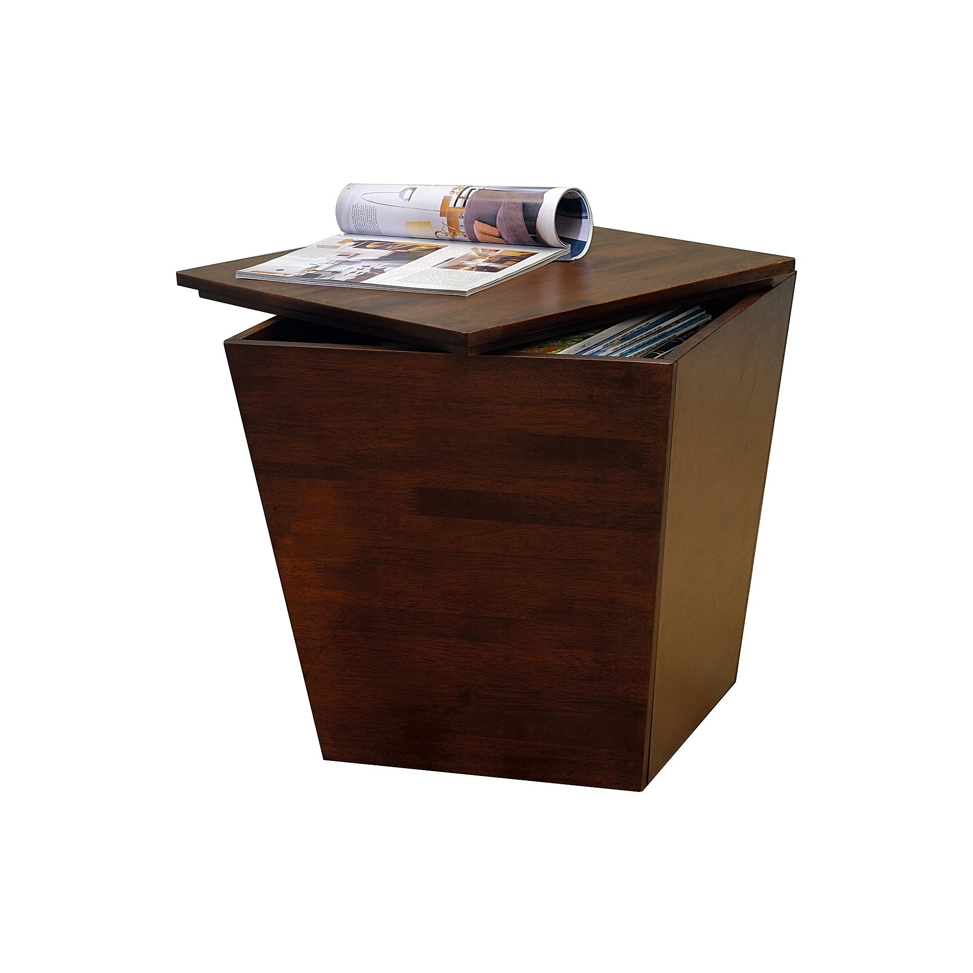 Winsome End Table Storage Cube, Antique Brown