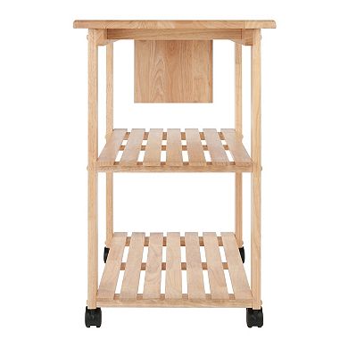 Winsome Knife Block and Cutting Board Kitchen Cart