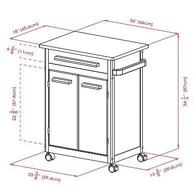 Winsome Storage Kitchen Cart