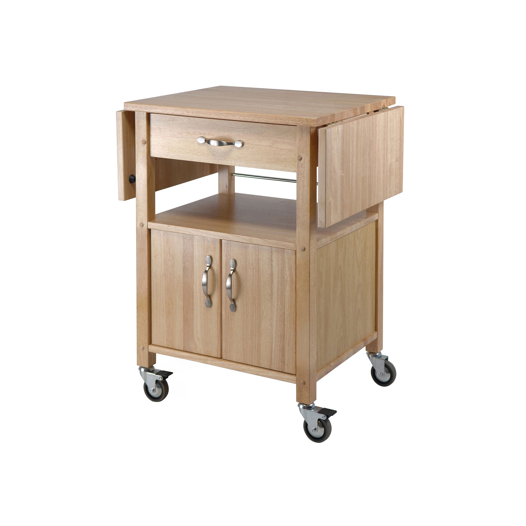 Winsome Drop-Leaf Kitchen Cart, Natural