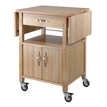 Winsome Drop-Leaf Kitchen Cart