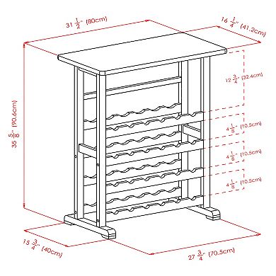 Winsome Vinny 24-Bottle Wine Rack