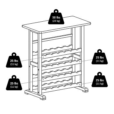 Winsome Vinny 24-Bottle Wine Rack