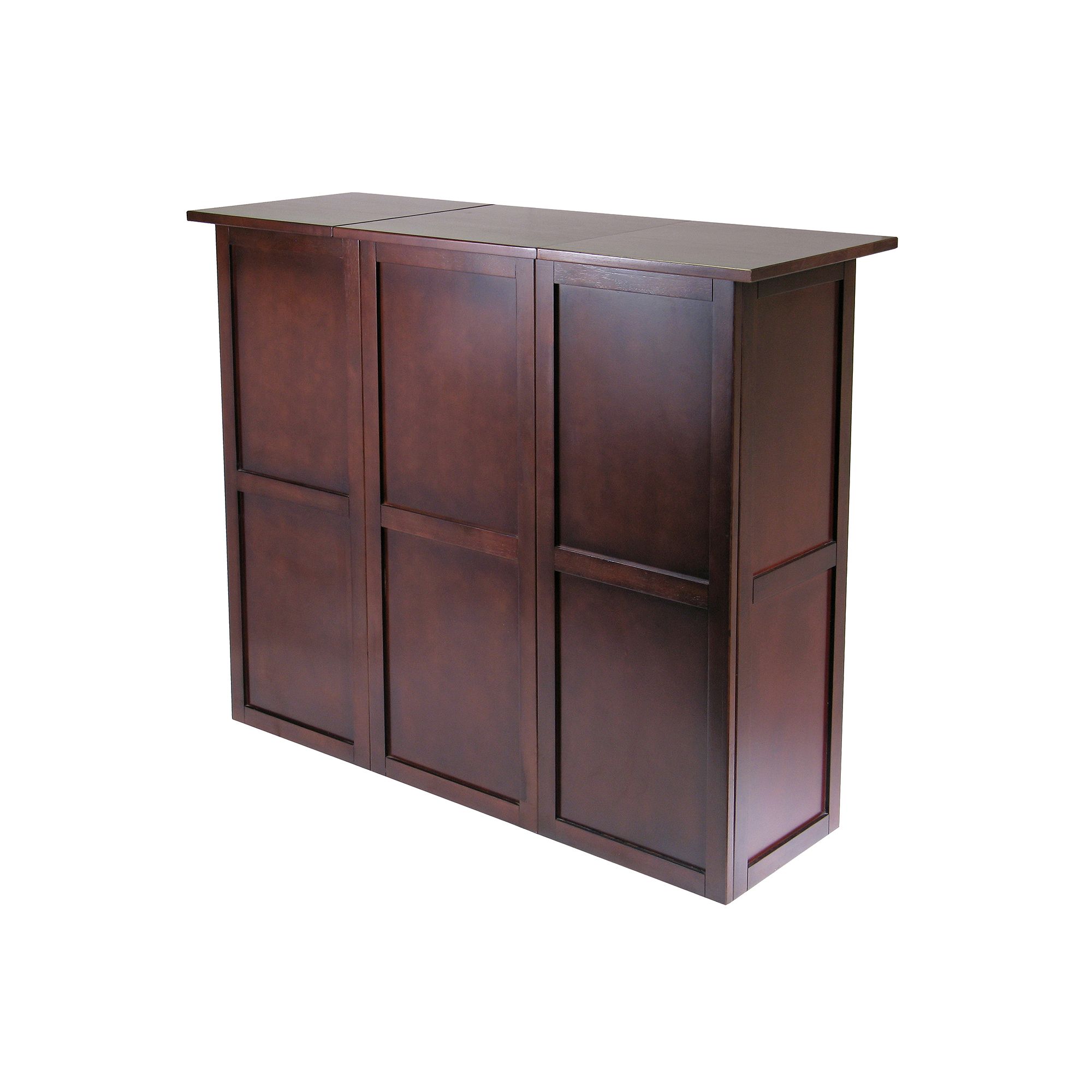 Winsome Expandable Wine Bar, Antique Brown