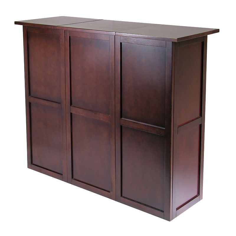 Winsome Expandable Wine Bar, Brown, Furniture