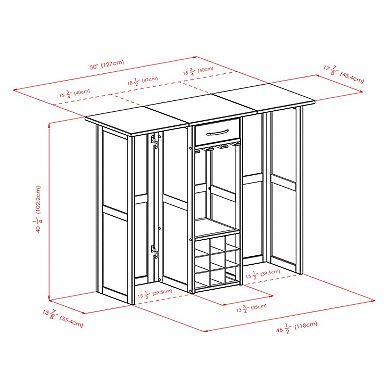 Winsome Expandable Wine Bar