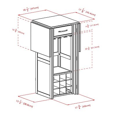 Winsome Expandable Wine Bar