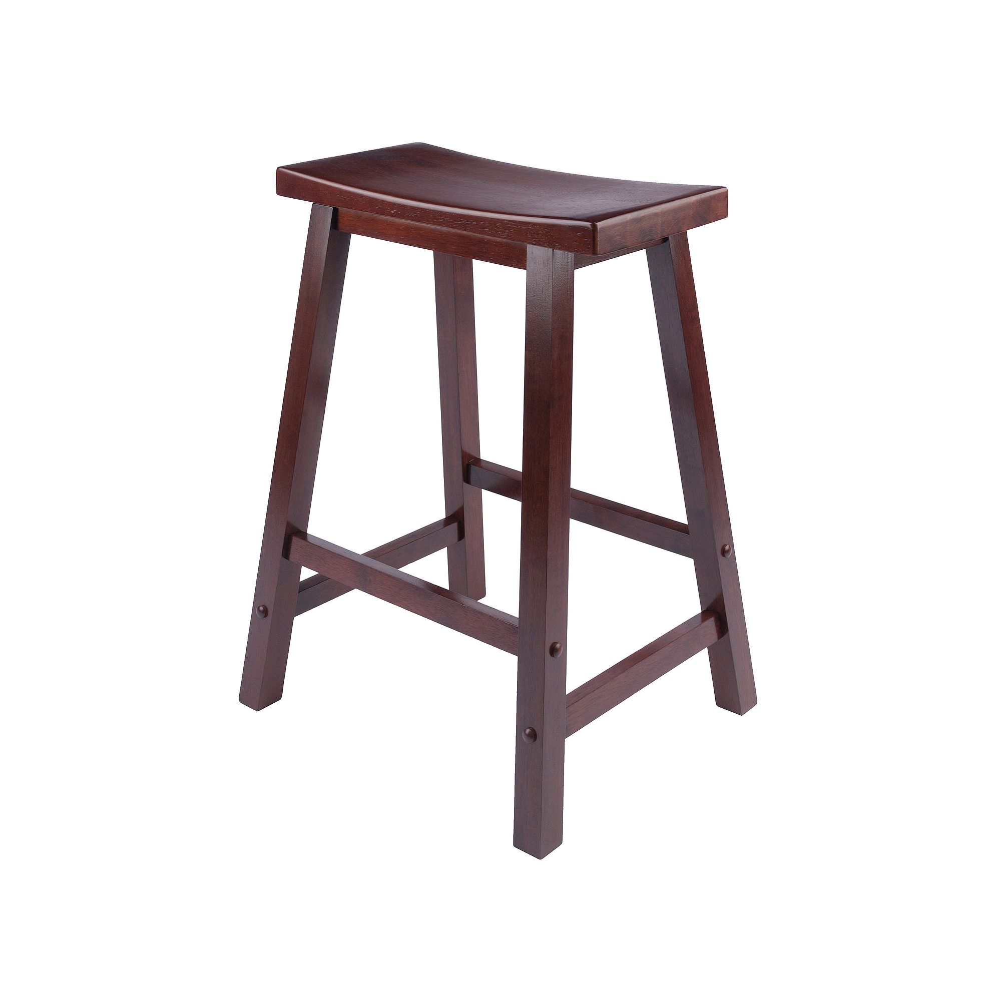 Winsome 24-in. Saddle Seat Stool, Antique Brown
