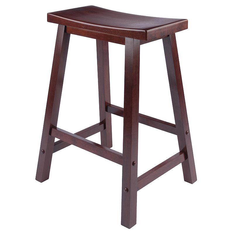 92937966 Winsome 24-in. Saddle Seat Stool, Brown, Furniture sku 92937966