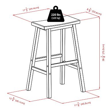 Winsome 29-in. Saddle Seat Stool