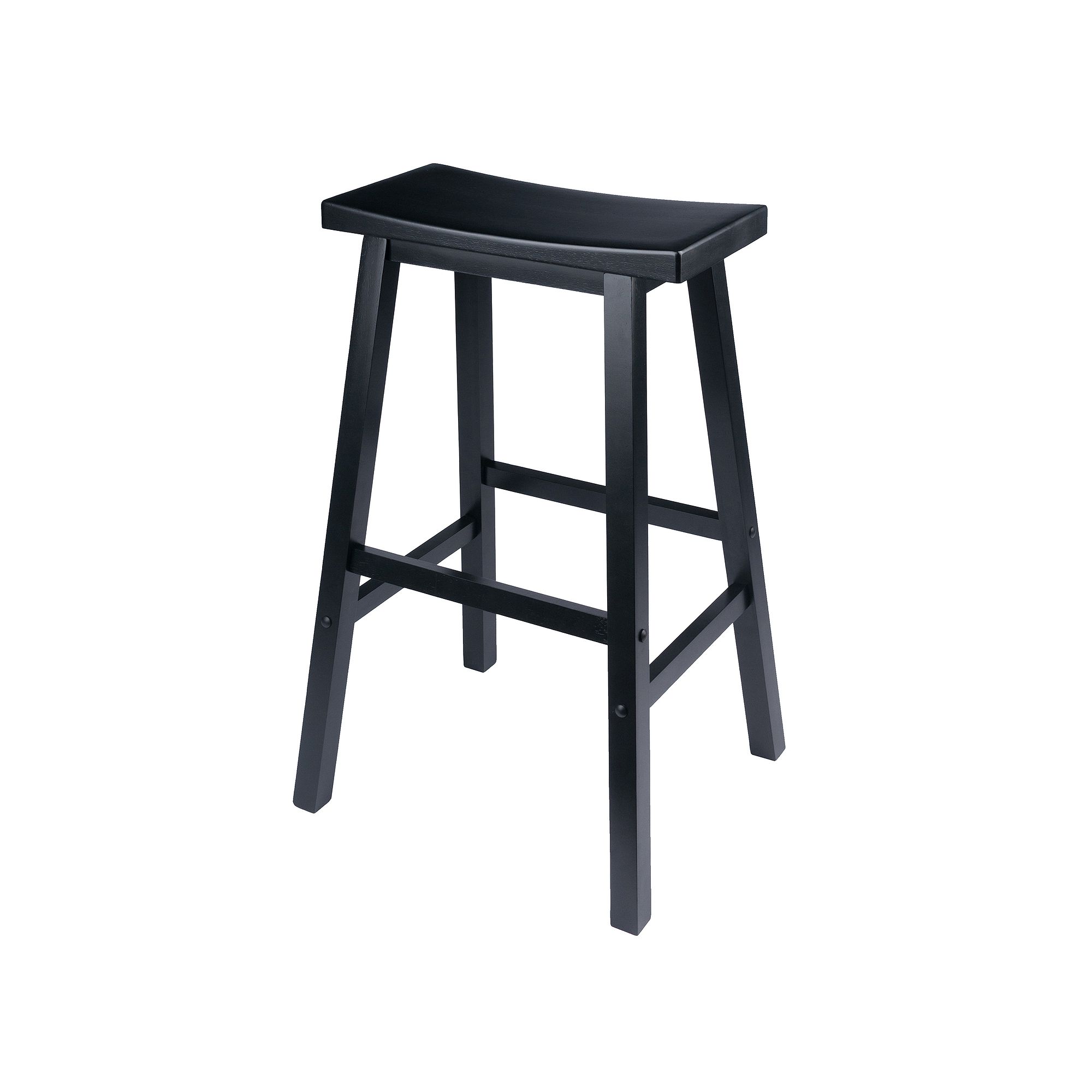 Winsome 29-in. Saddle Seat Stool, Black