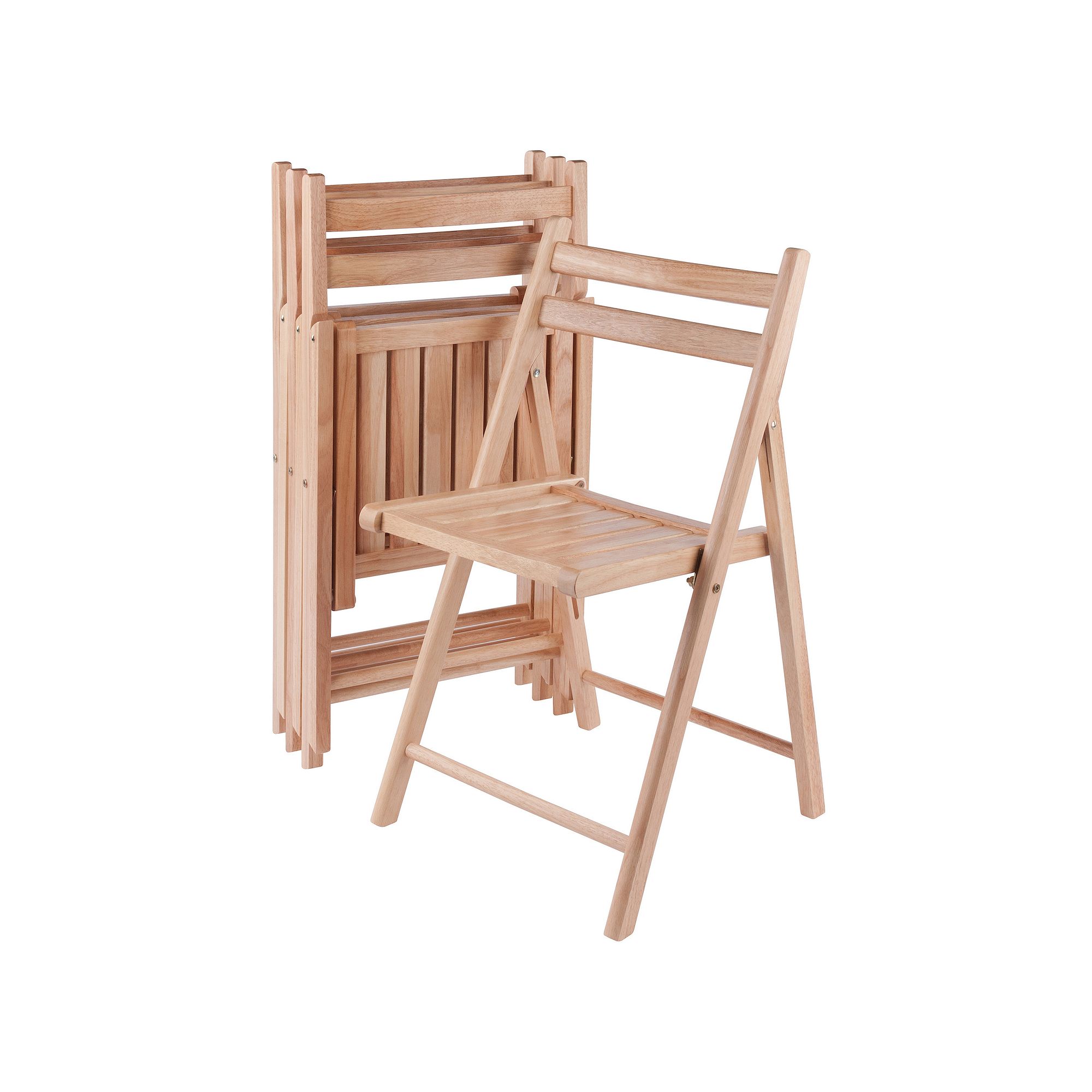 Winsome 4-pc. Folding Chair Set, Natural