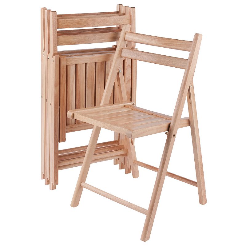 Folding Chair: Winsome Folding Chairs - Set of 4