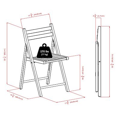Winsome 4-pc. Folding Chair Set