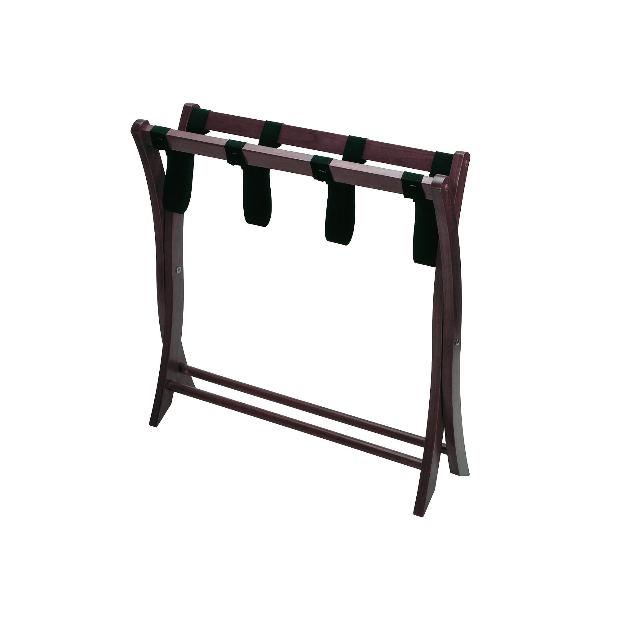 Winsome Folding Luggage Rack, Antique Brown