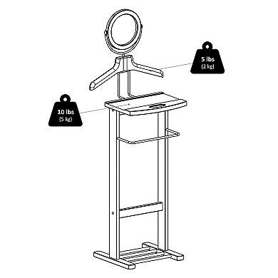 Winsome Espresso Valet Stand