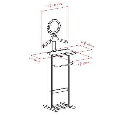 Winsome Espresso Valet Stand