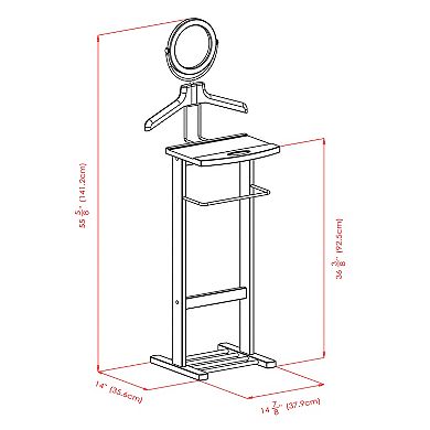 Winsome Espresso Valet Stand