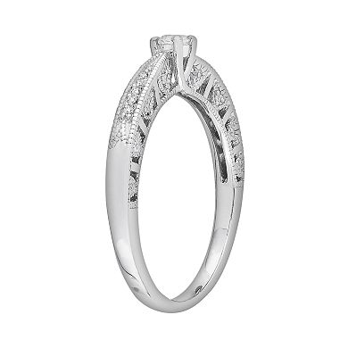 Stella Grace Sterling Silver 1/10-ct. T.W. Diamond Ring