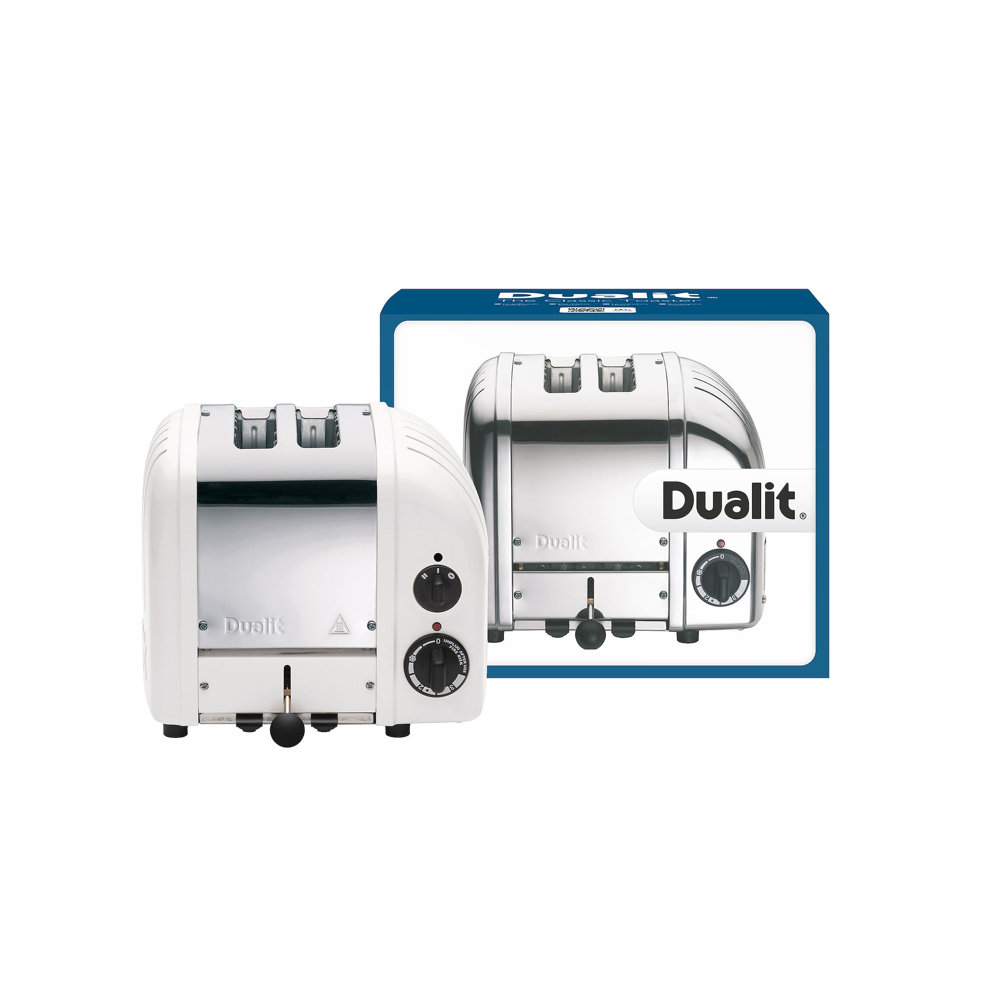 Dualit Classic 2-Slice Toaster, White