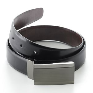 Apt. 9® Plaque Reversible Faux-Leather Belt
