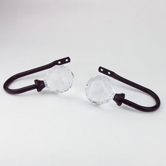 Rod Desyne Faceted 2 pk Curtain Holdbacks