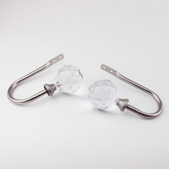 Rod Desyne Faceted 2 pk Curtain Holdbacks