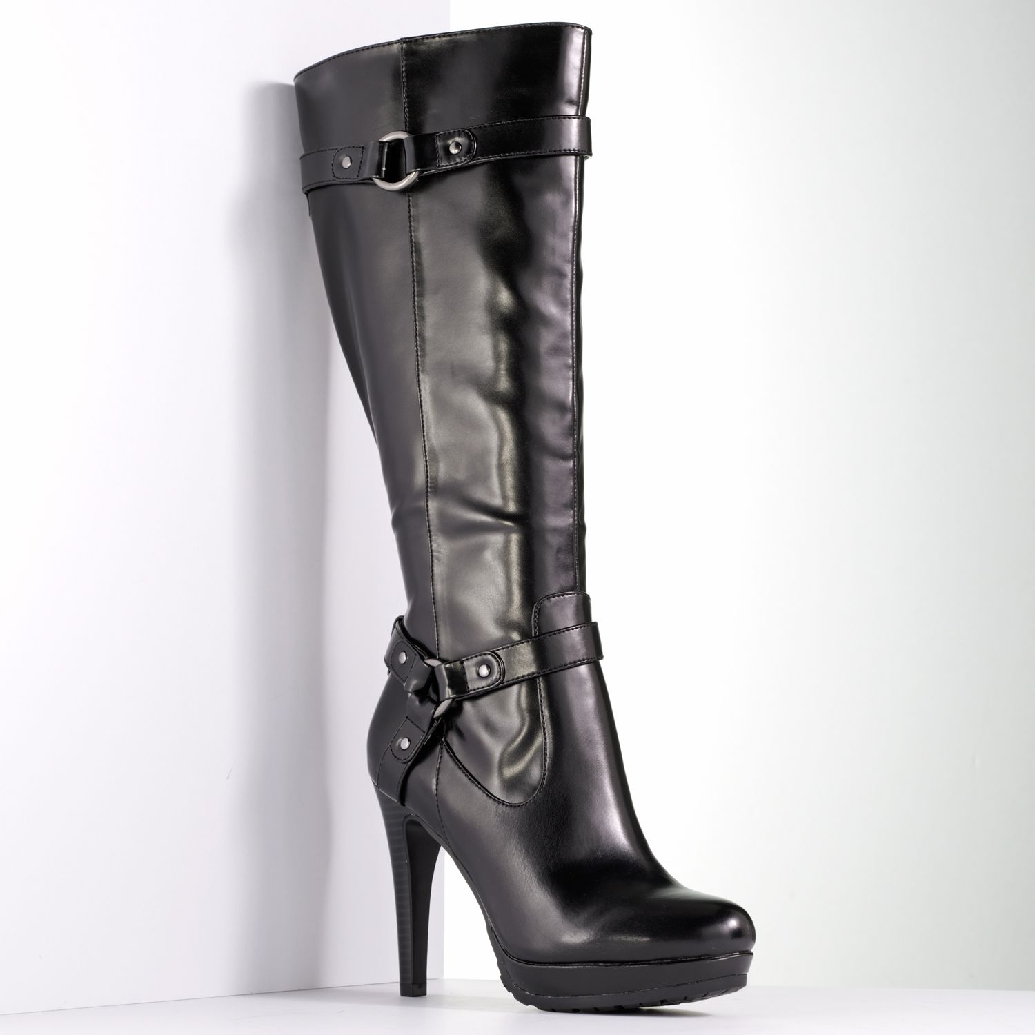 kohls womens leather boots