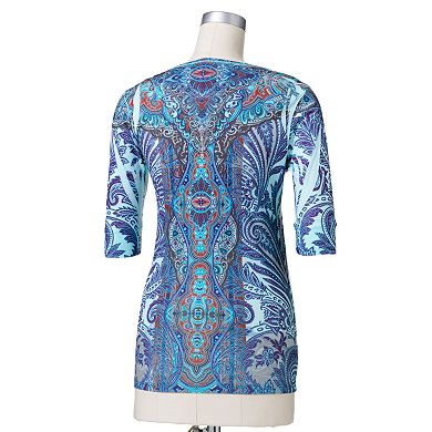 Apt. 9® Paisley Sublimation Top