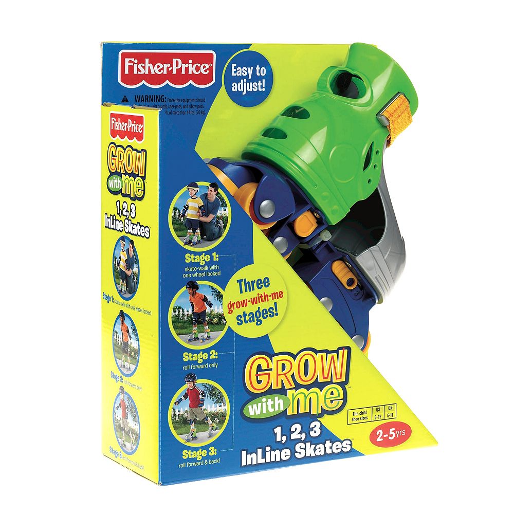 Fisher Price Grow With Me 1 2 3 Inline Skates Boys