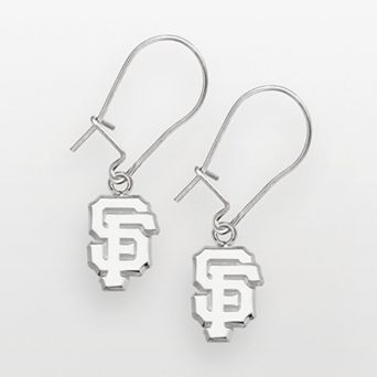 LogoArt San Francisco Giants Sterling Silver Logo Drop Earrings