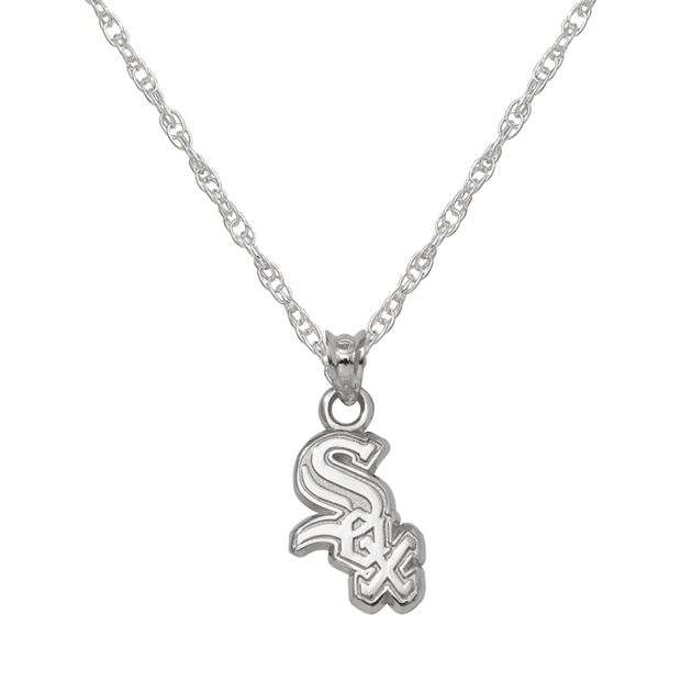 Chicago Sox Pendant, 14K White - The GLD Shop