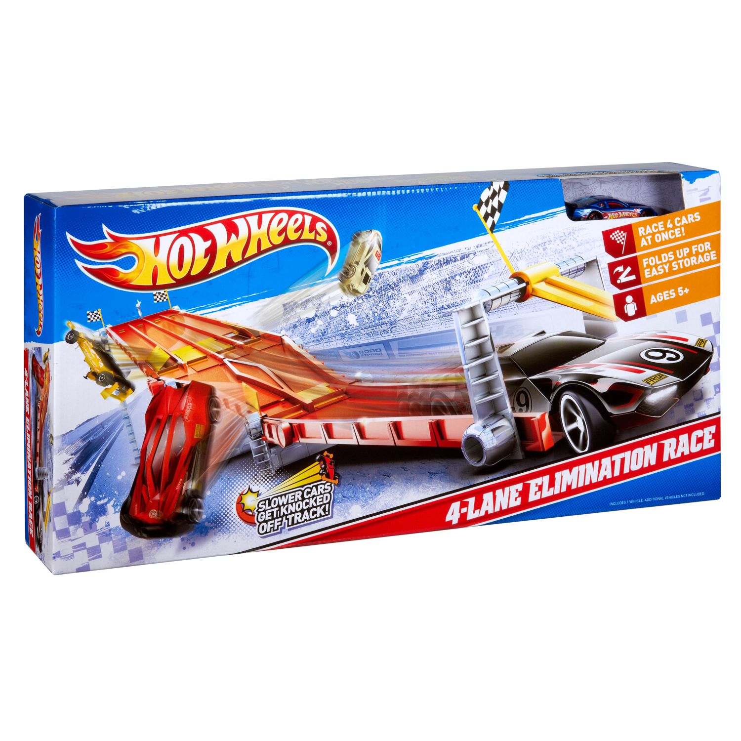 hot wheels elimination race track