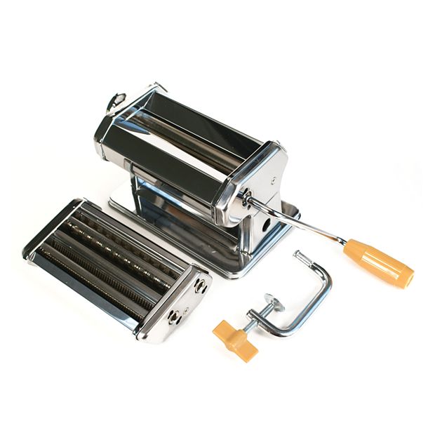 Pasta machine, chromed steel