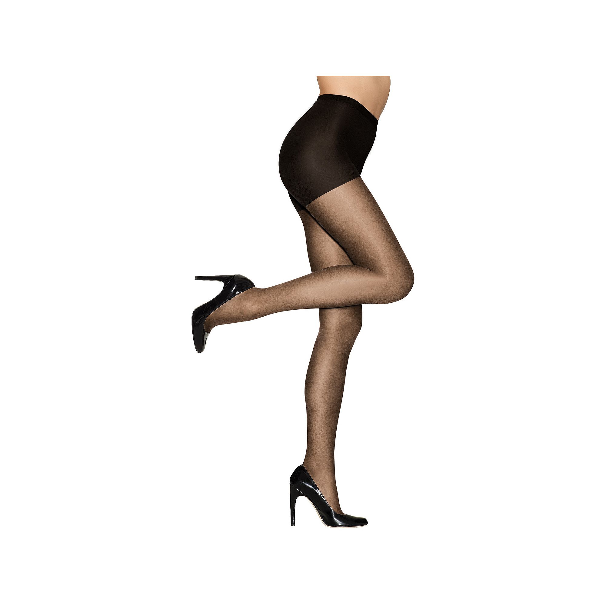 Hanes® Alive Full Support Control-Top Pantyhose, Womens, Barely Black