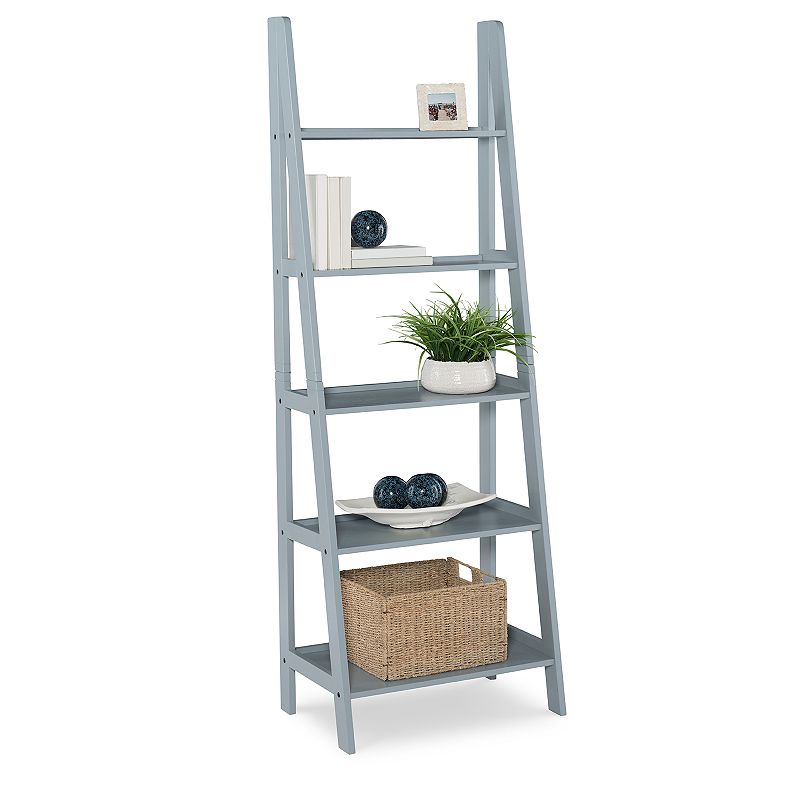 5-Tier Bookshelf, Grey