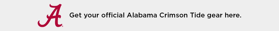 Get your official Alabama Crimson Tide gear here.