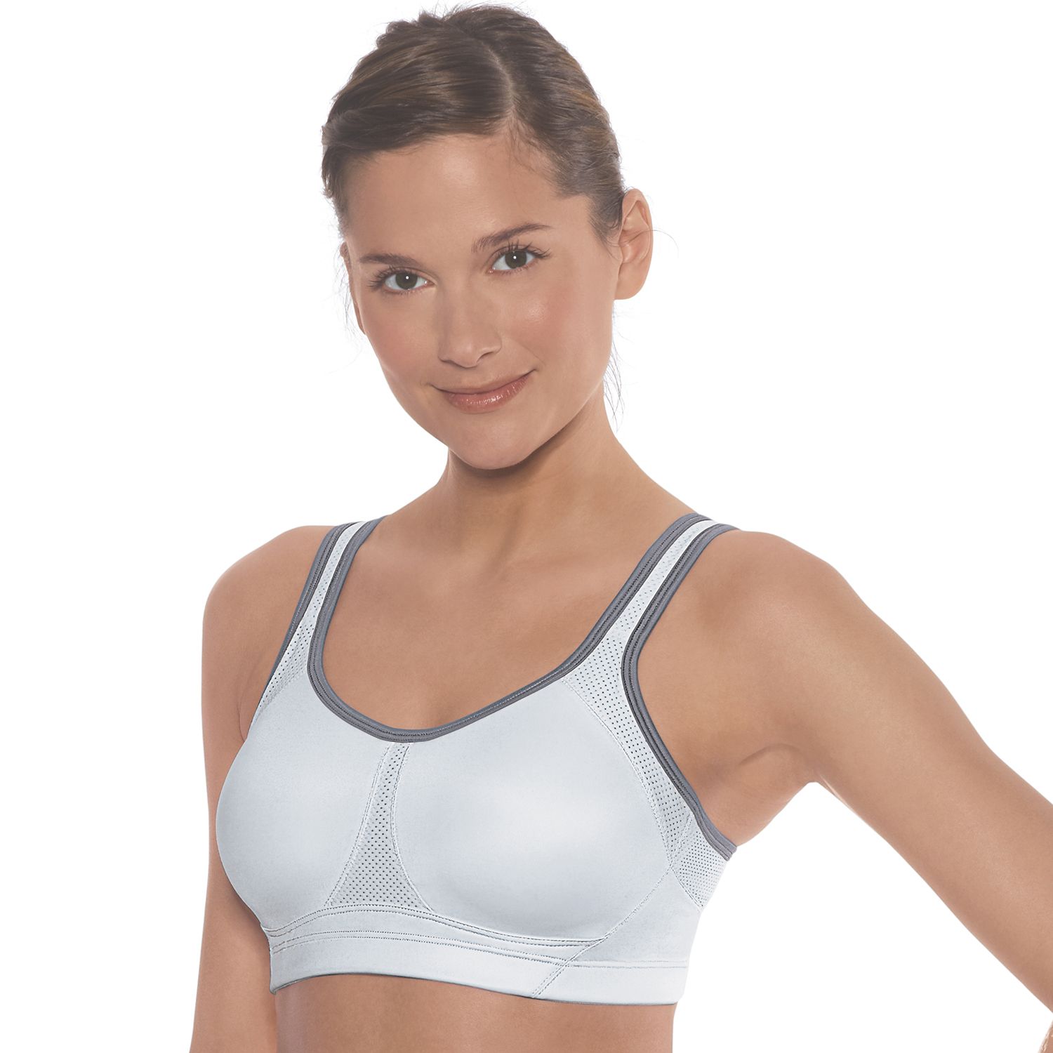 plus size women's wicking high impact molded underwire sport bra