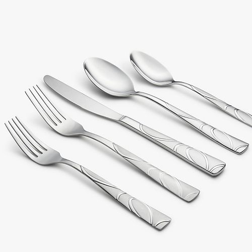 Cambridge Sasha Sand 42pc. Flatware Set