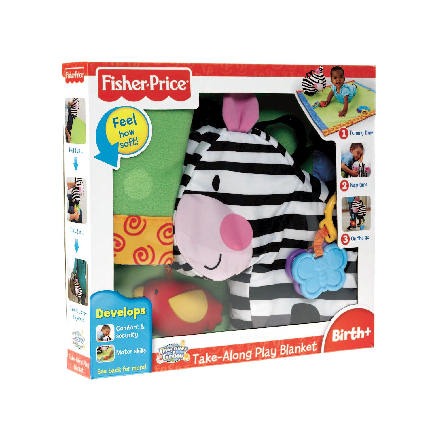 fisher price blanket and rattle set