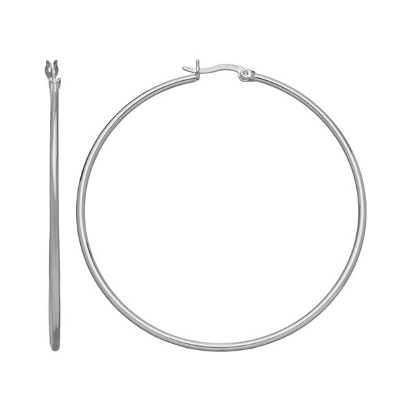 Silver Plated Hoop Earrings