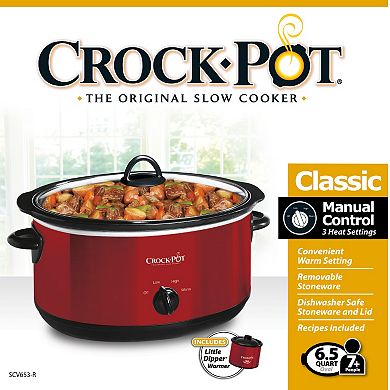 Crock-Pot 6 1/2-qt. Manual Slow Cooker with Little Dipper