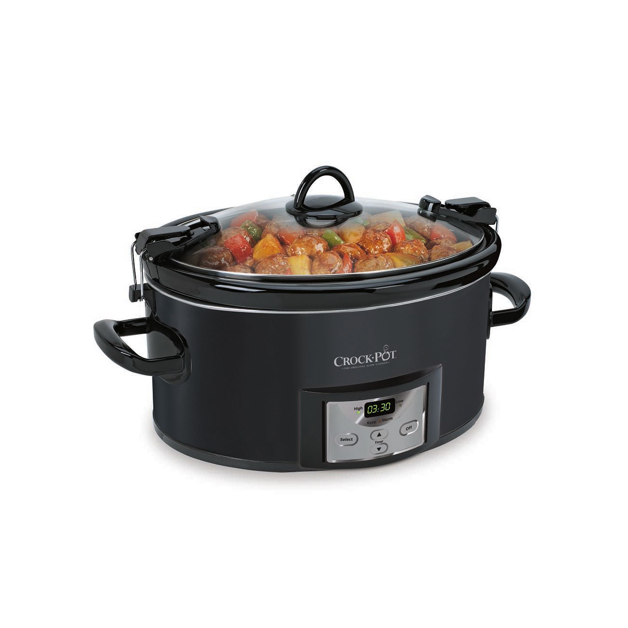 Crock-Pot® 7-qt. Countdown Cook & Carry Slow Cooker, Black